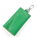 Wholesale Custom Multi Function Coin Purses Unisex Key Holder Case Genuine Leather Key chain Men's Wallet